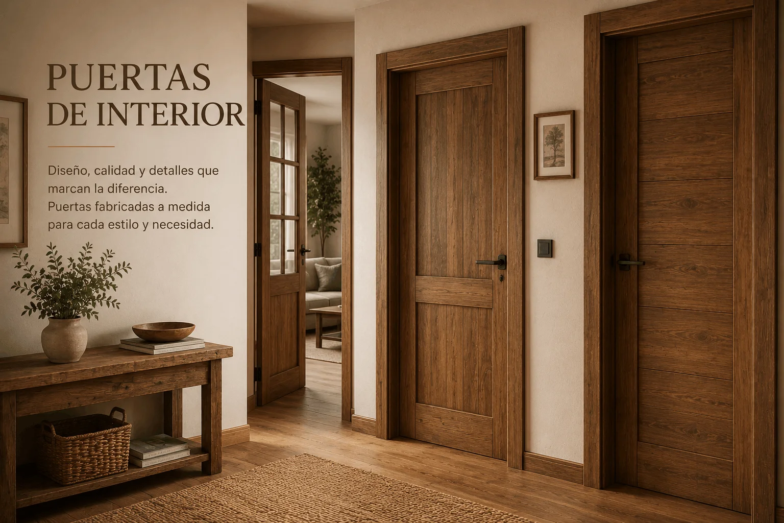 Puertas de madera de interior instaladas en Moya