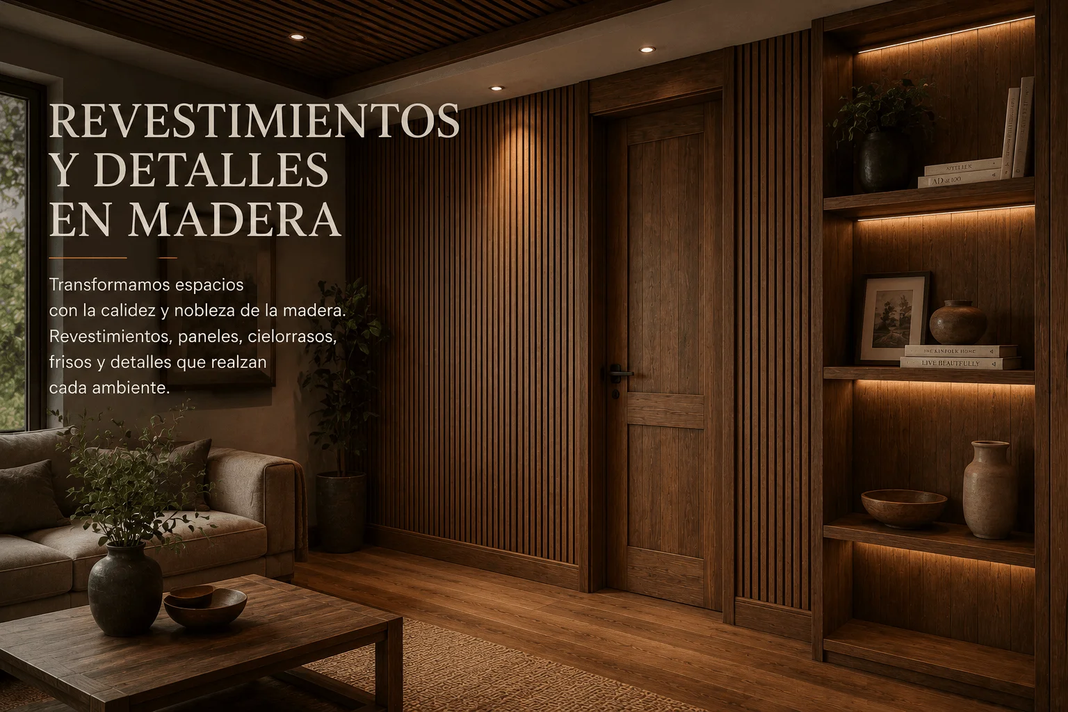 Reparación y ajuste de elementos de madera en taller
